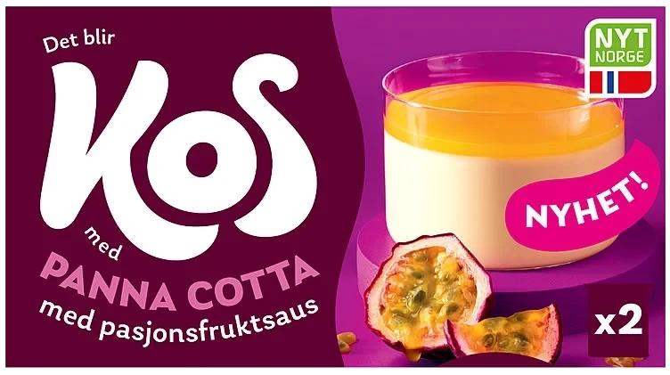 Panna Cotta m/Pasjonsfruktsaus 2x150g Kos