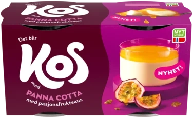 Panna Cotta m/Pasjonsfruktsaus 2x150g Kos
