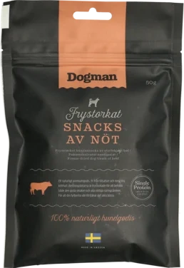 Frysetørket Snacks av Storfe 50g
