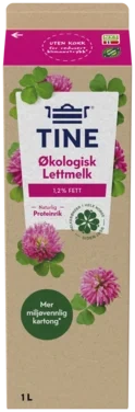 Tinemelk Økologisk Lettmelk 1,2 % Fett 1l