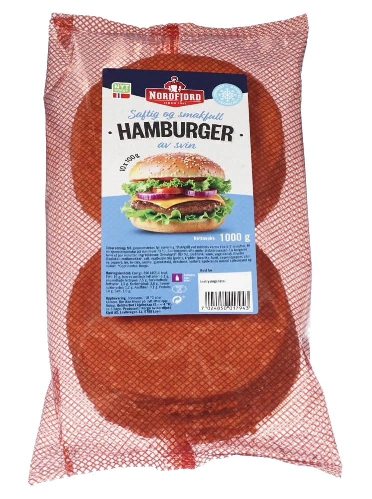 Hamburger av svin