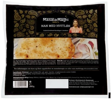 Naan Håndlagde m/Hvitløk 260g Nirus