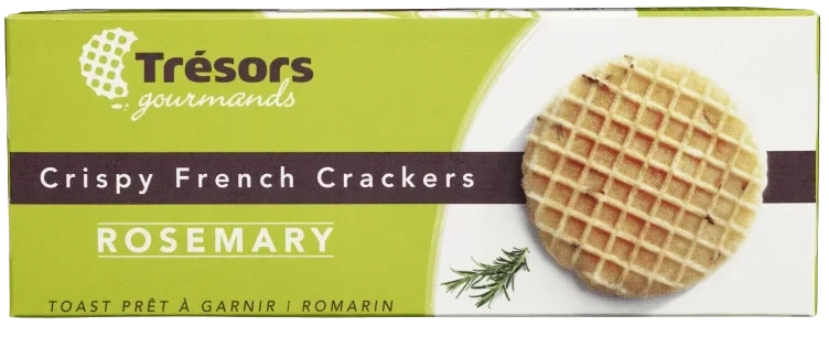 Crispy Crackers Rosmarin 95g Tresors Gourmands