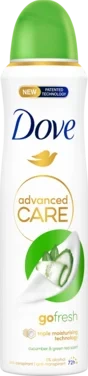 Dove Spray Cucumber & Green Tea Deo Antiperspirant Go Fresh Advanced Care 150ml