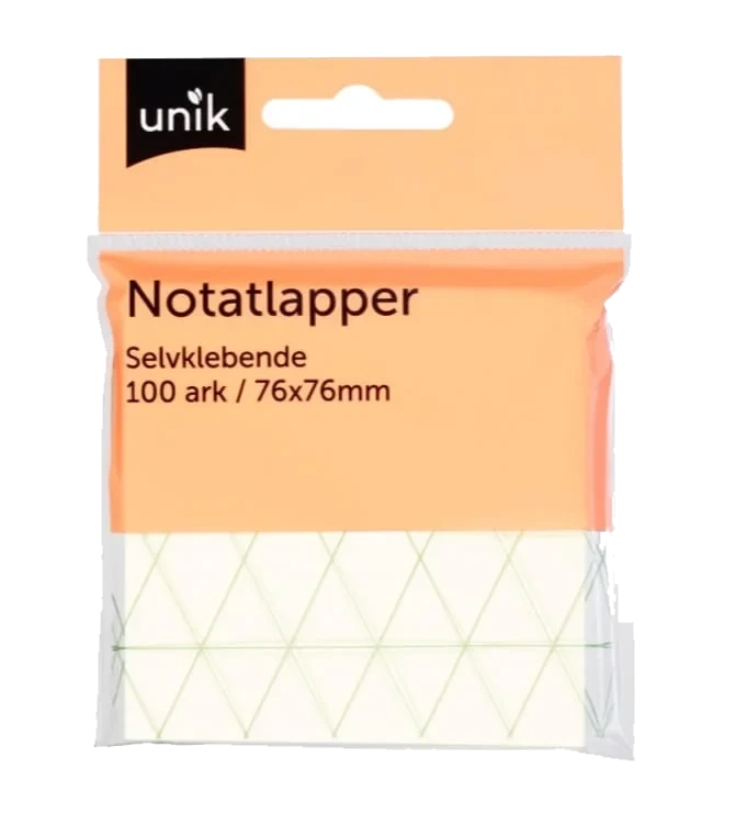 Notatlapper Selvklebende 127x76mm 100ark Unik