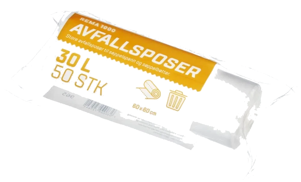 Tynne avfallsposer 30l
