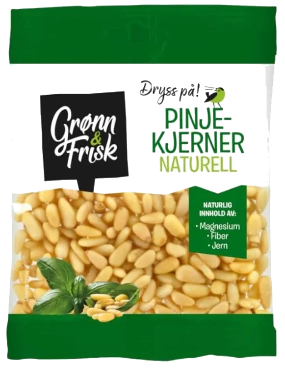 Pinjekjerner Naturell 35g Grønn&frisk