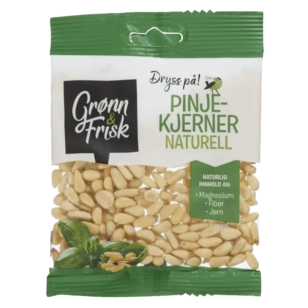 Pinjekjerner Naturell 35g Grønn&frisk