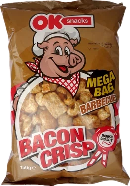 Bacon Crisp Bbq 150g Ok Snacks