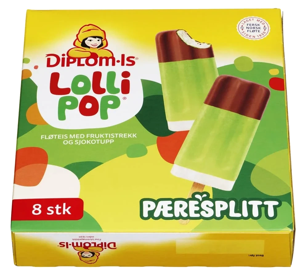 Lollipop pæresplitt