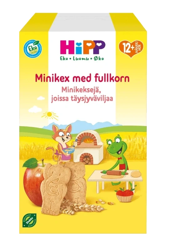 HiPP Kjeks med Fullkorn & Eple 12md
