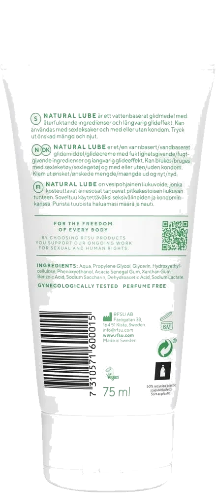 Glidemiddel Natural lube