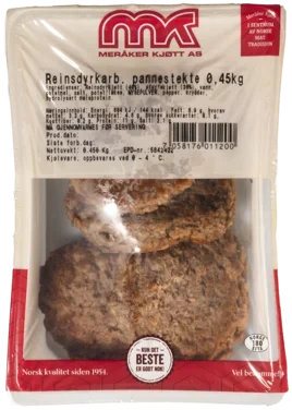 Reinsdyrkarbonader 450g Meråker