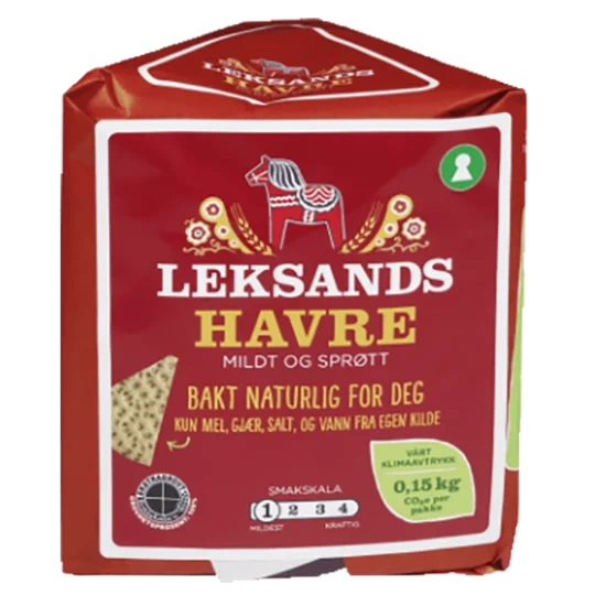 Leksand Knekkebrød Havre 200g