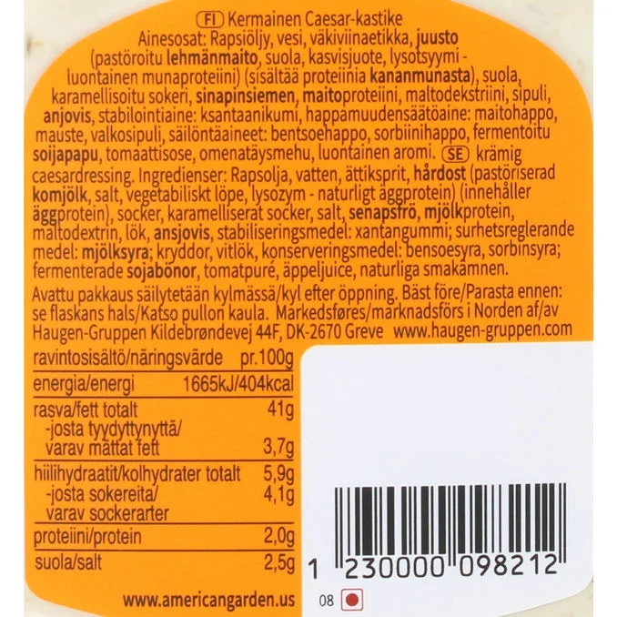 Creamy Caesar Dressing & Dipp