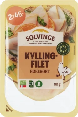 Kyllingfilet Bøkerøkt 80g Solvinge