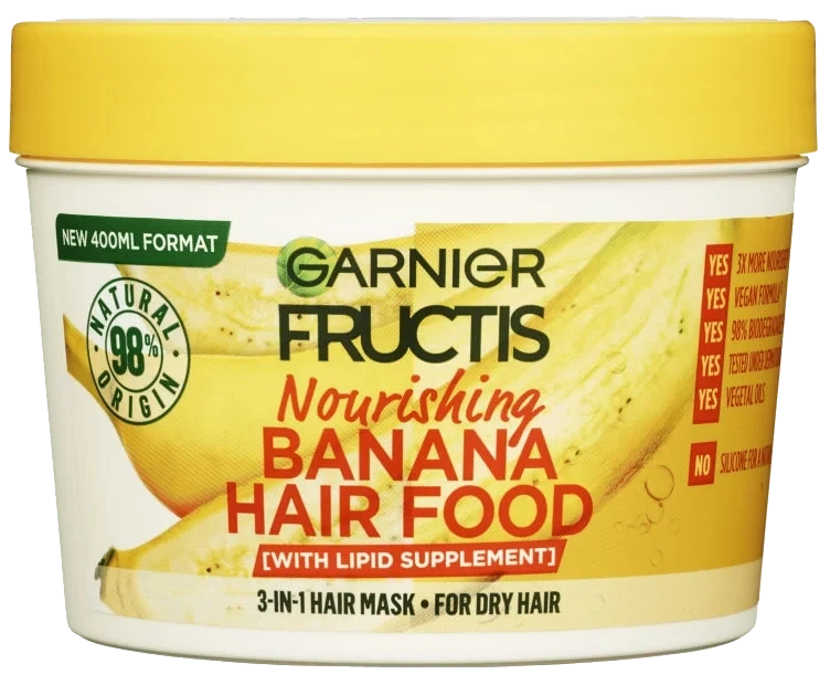 Fructis Mask Banana Hair Food 400ml Garnier
