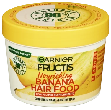 Fructis Mask Banana Hair Food 400ml Garnier
