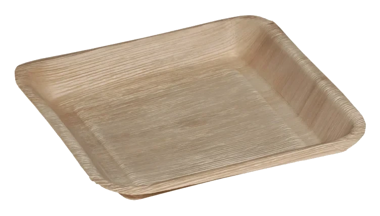 Palmebladtallerken 24x24cm 25stk Naturesse
