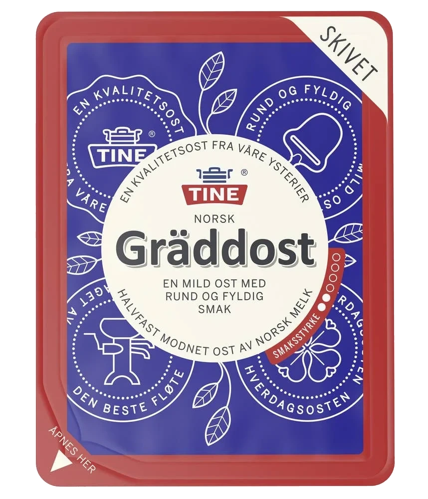 Gräddost i skiver