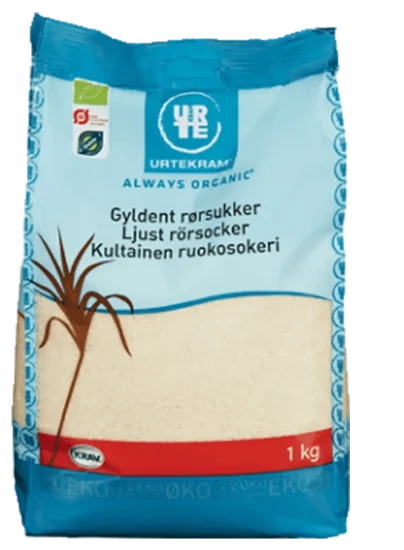 Gyllent Rørsukker 1kg