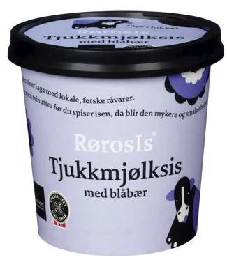 Rørosis Tjukkmjølksis m Blåbær 130ml