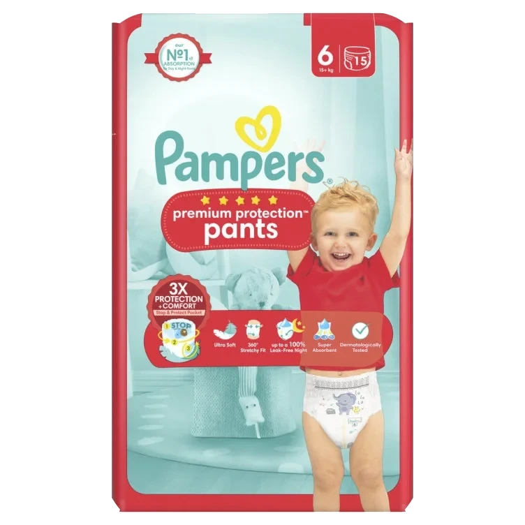 Bleier Pampers S6 Prem Prot Pants 15+Kg 15st