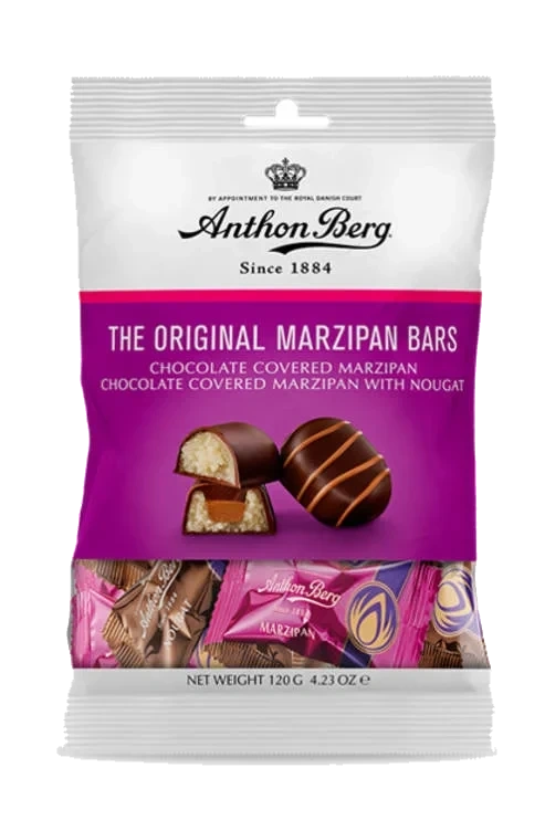 Marzipan Bars 110g pose Anthon Berg