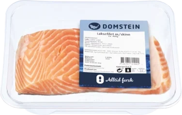 Laksefilet m/skinn Domstein