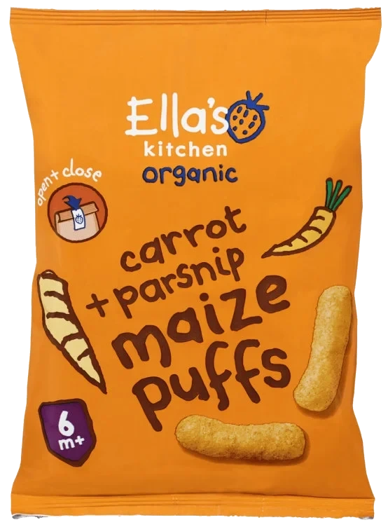 Maispuffer Gulrot&Pastinakk Økol 20g Ellas