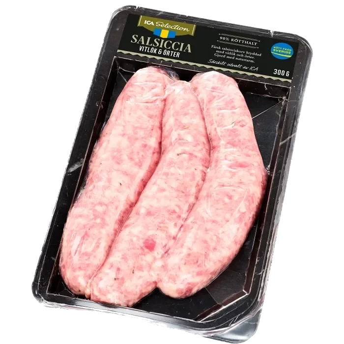 Salsiccia vitlök och örter 300g ICA Selection