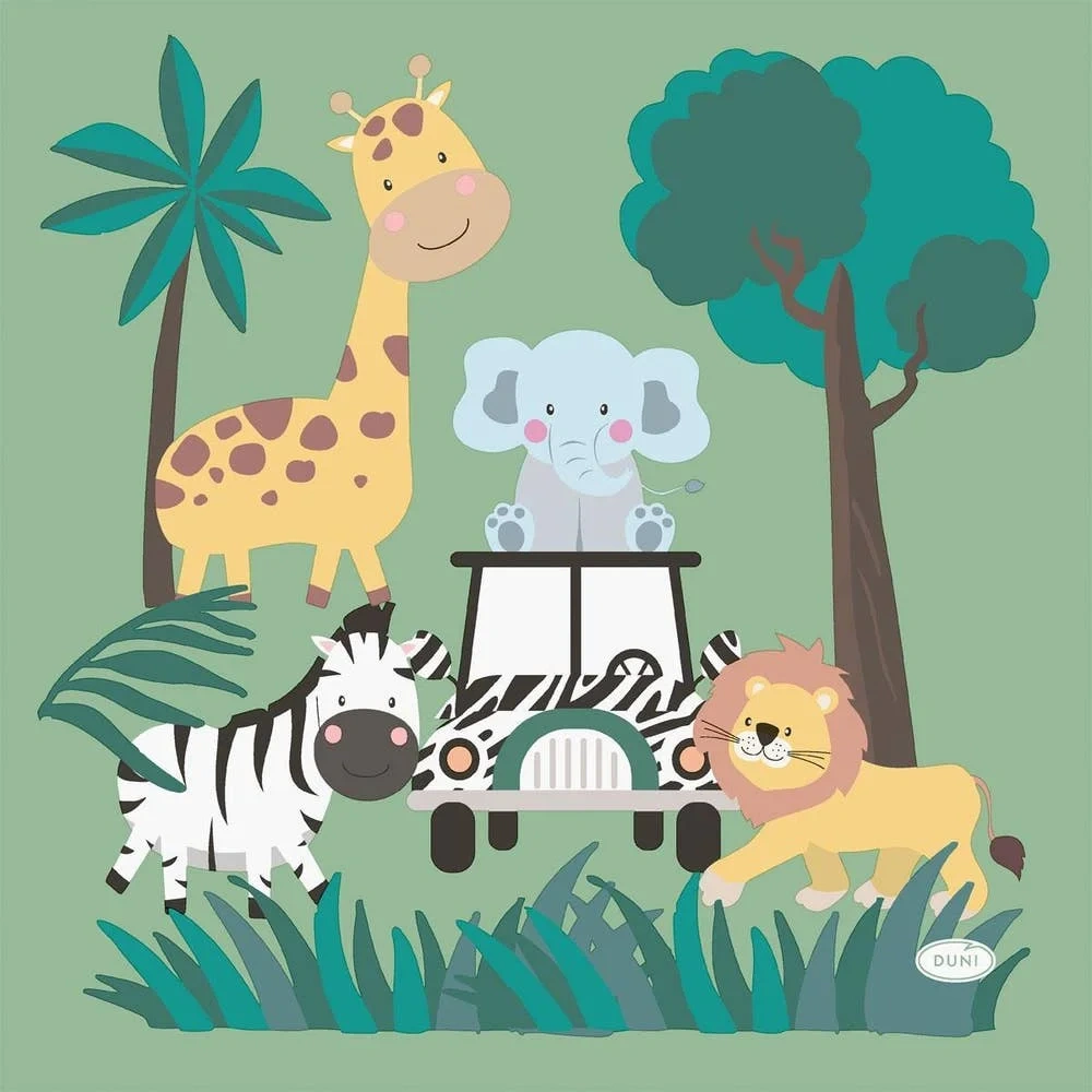 Servett Safari Kids 3-lags 33x33cm