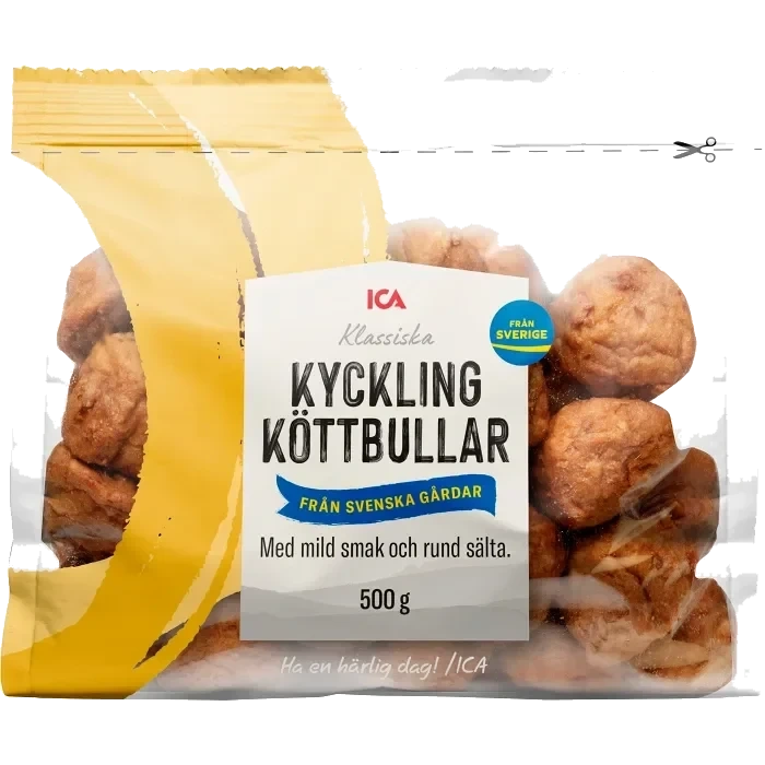 Kycklingköttbullar 500g ICA
