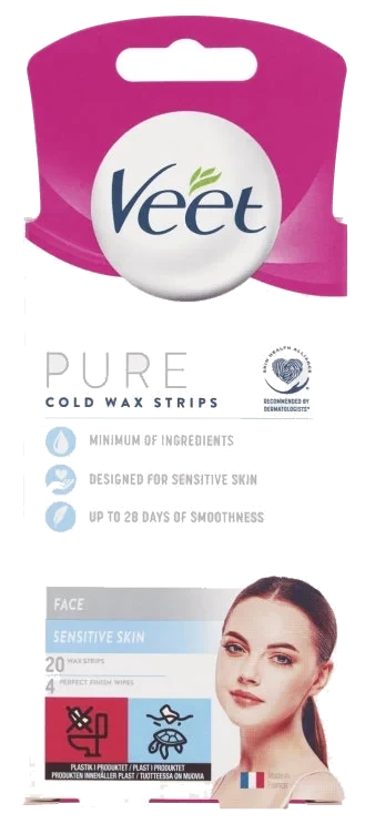 Veet Essential Insp.Strips Face 20st 20 ml