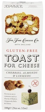 Toast Glutenfri Kirsebær & Mandler 100g Fine Cheese