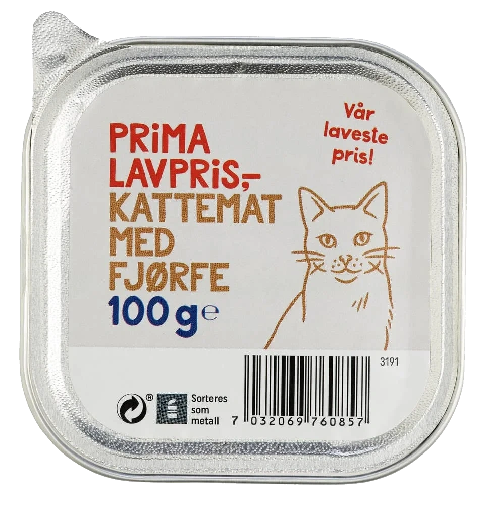 Kattemat med fjærkre