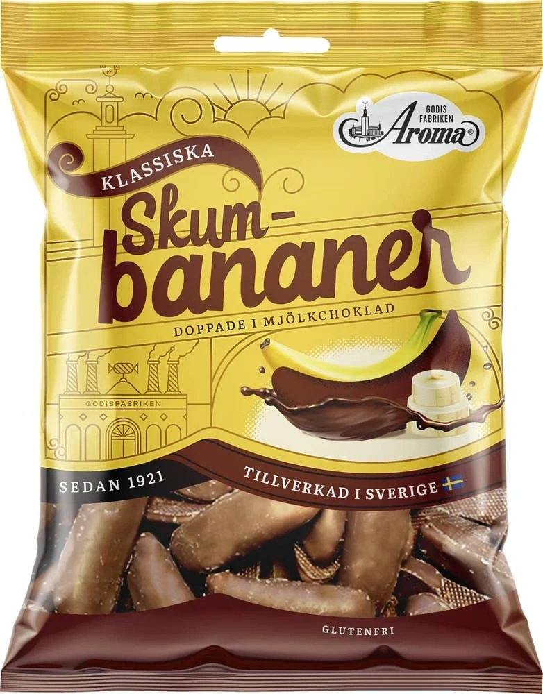 Skumbananer Choklad