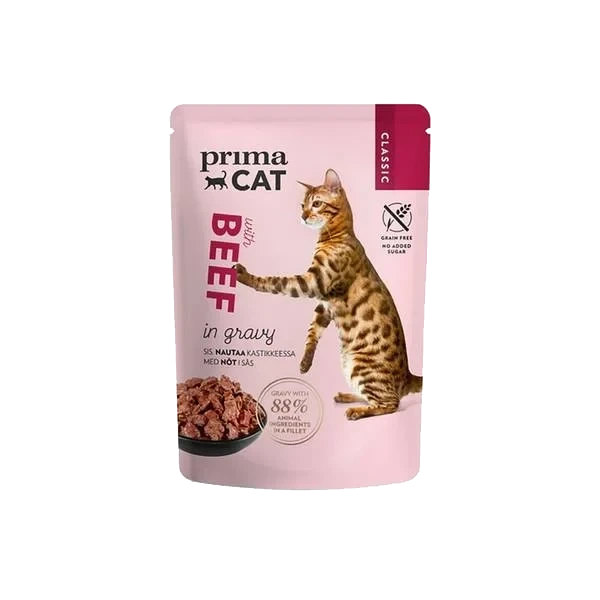Våtfor til Katt - Beef in Gravy