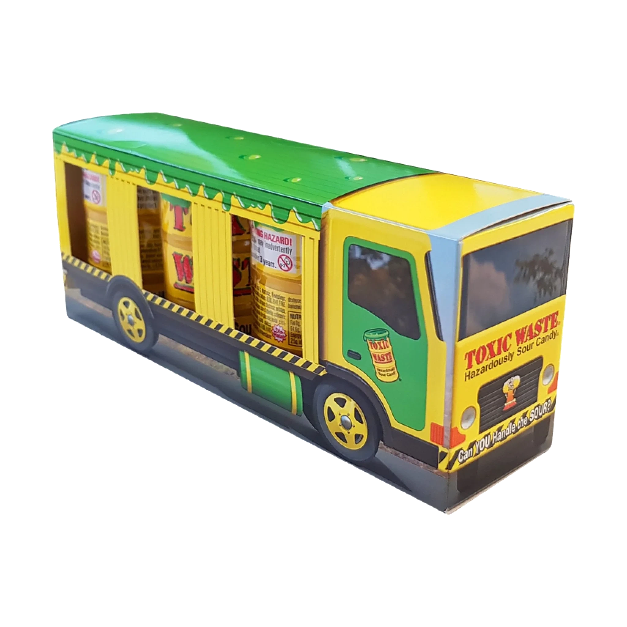 Toxic Waste Yellow Drum Truck 3-pack