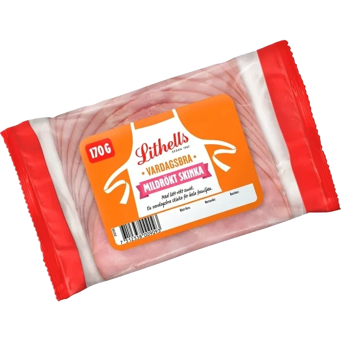 Skinka Mildrökt Vardagsbra 170g Lithells