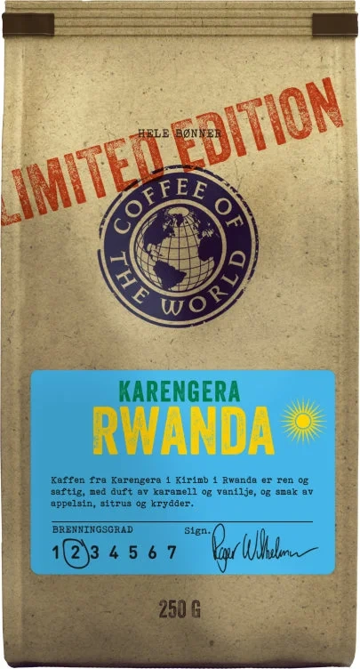 Karengera Rwanda Ltd Edt Hele Bønner 250g Cotw