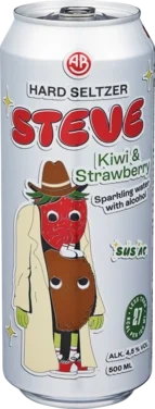 Steve Hard Seltzer Kiwi/strawberry 0,5 bx