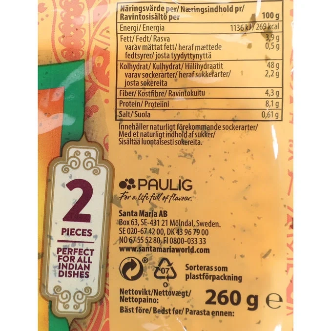Naanbröd Vitlök 2-pack