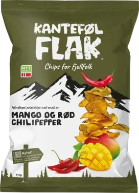 Kantefølflak Mango&Raud Chilipepar 150g