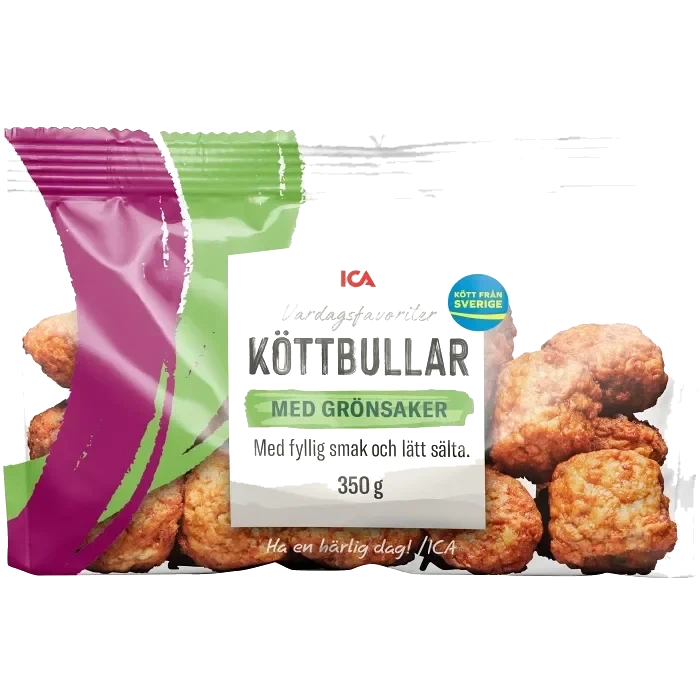Köttbullar med Grönsaker 350g ICA