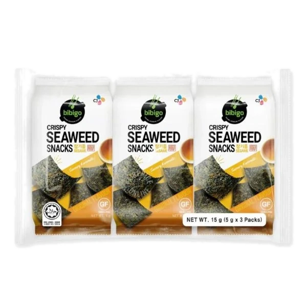 Bibigo Crispy Seaweed Snack Sesam 15g