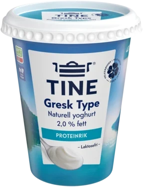 Yoghurt Gresk Naturell 430g Tine