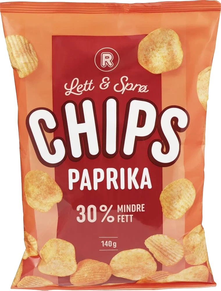 Paprikachips Lett & sprø