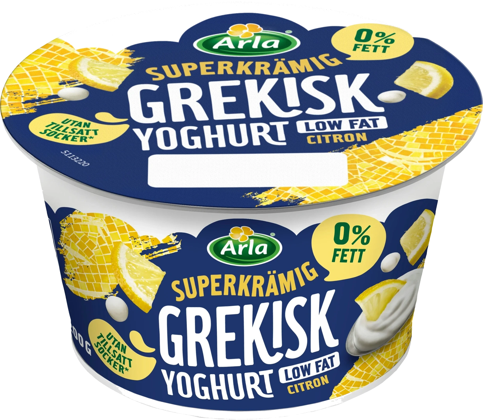 Grekisk yoghurt citron 0.2% 200 g