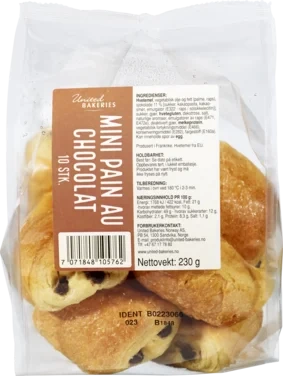 Mini Pain Au Chocolat, 10pk